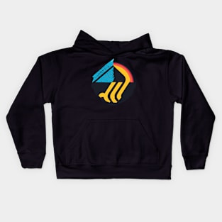 an athletic-inspired t-shirt design Kids Hoodie